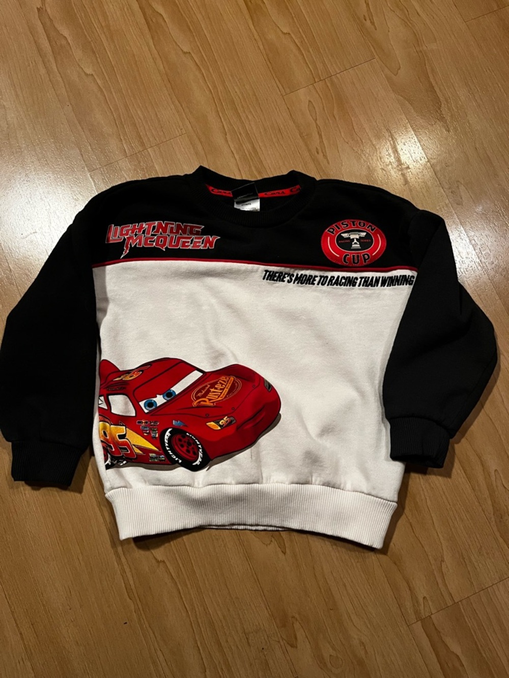 Lightning McQueen Kids Sweatshirt - Black & White 5t Disney